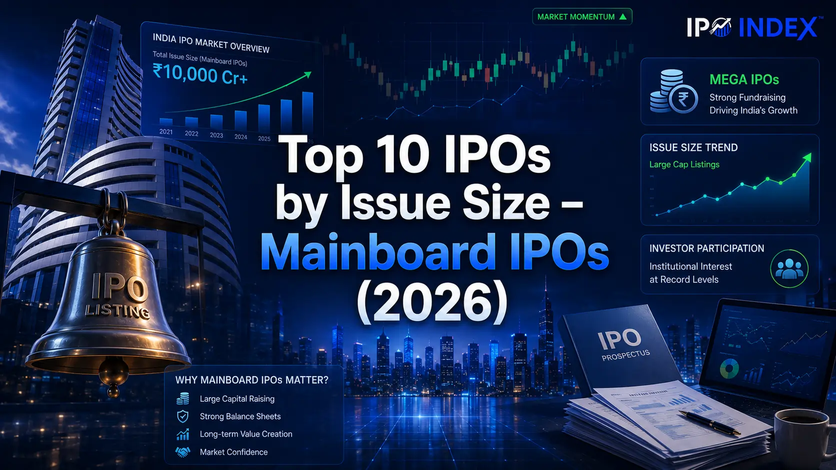 Top 10 IPOs by Issue Size – Mainboard IPOs (2026)