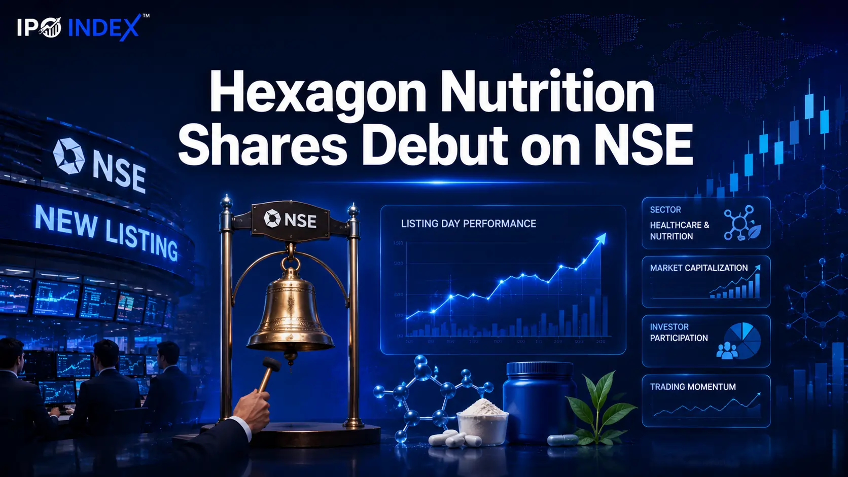 Hexagon Nutrition Shares List on Stock Market with Small Profit