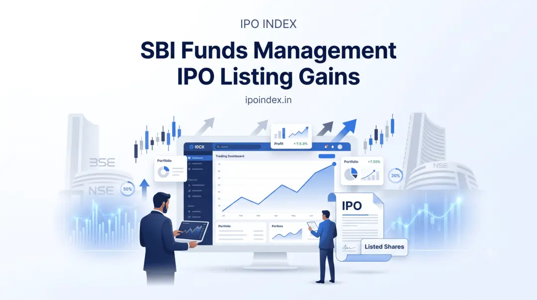 SBI Funds Management IPO Listing Gains: Check Returns Per Lot and Details